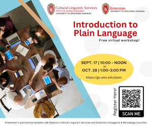 Introduction to Plain Language – FREE virtual workshop