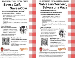 Save A Calf, Save A Cow Workshop series