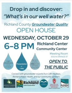 Richland County Groundwater Quality OPEN HOUSE