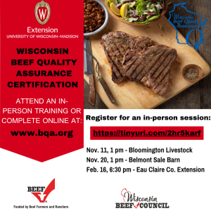 WI Beef Quality Assurance Certification