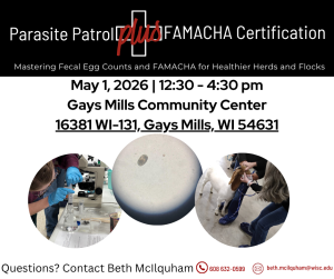 Parasite Patrol plus FAMACHA Certification!